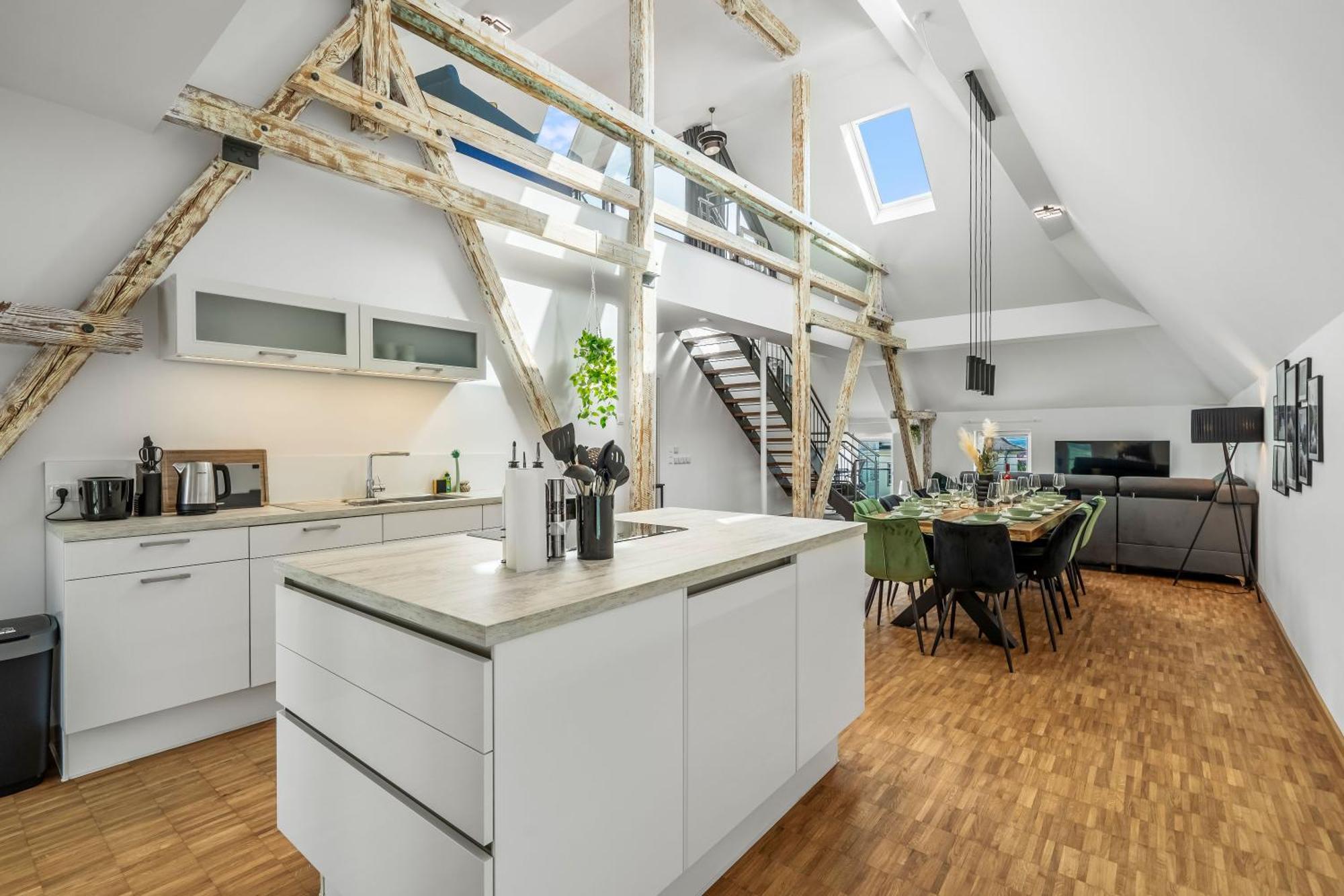 Apartmán Dnd Design Loft I 170Qm I Parken I Balkon I Workstation I Netflix I Kaffee I Waschmaschine I Trockner I Xbox I Ausblick Würzburg Exteriér fotografie